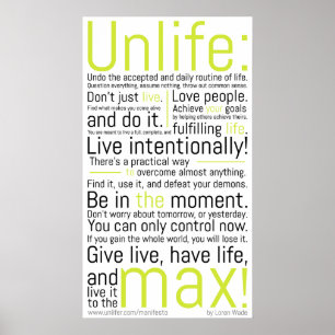 Poster Le manifeste d'Unlifer
