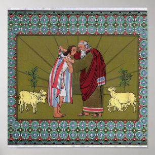 Poster Le manteau de Joseph de plusieurs couleurs...Impri