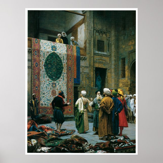 Poster Le marchand de tapis, ch. 1887 (Devant)