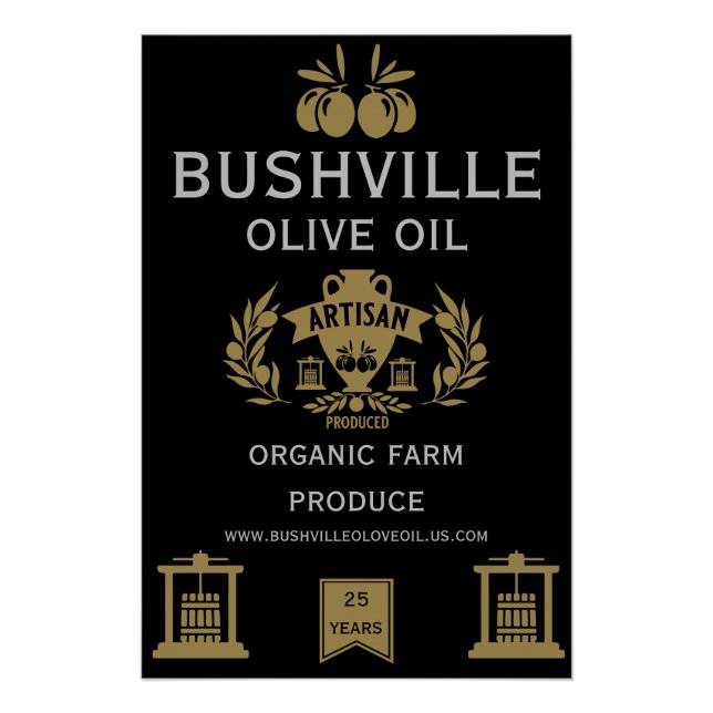 Poster Le marché de l'huile d'olive (Devant)