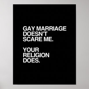 POSTER LE MARIAGE HOMOSEXUEL NE M'EFFRAYE PAS - .PNG
