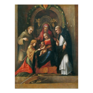 Poster Le mariage mystique du saint Catherine