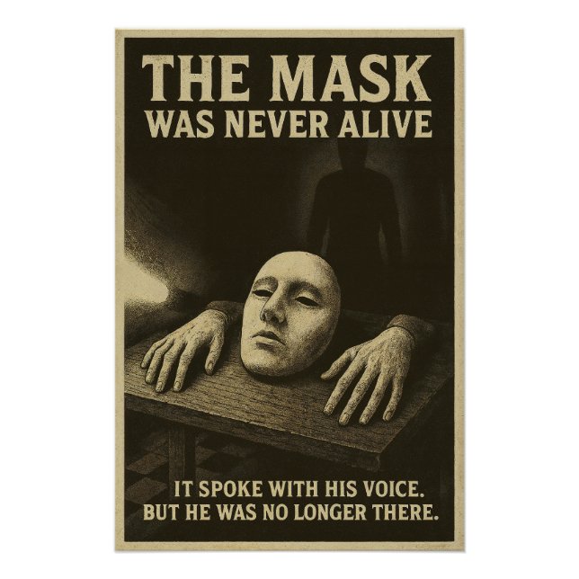 Poster Le Masque n'a jamais été vivant - un Whisperer dan (Devant)