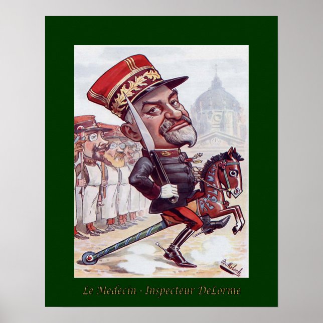 Poster Le Medecin Inspecteur Edmond Delorme~Pulmonologue (Devant)