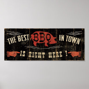 Poster Le meilleur barbecue en ville