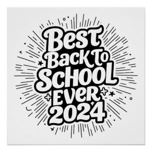 Poster Le Meilleur Retour À L'École En 2024 Design