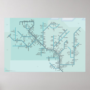Poster Le Mississippi supérieur 30" x 20"