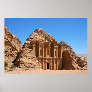 Poster Le monastère Petra Jordan