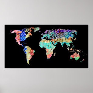 Poster Le monde en noir