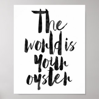 Poster Le monde est ton huître