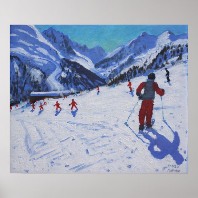 Poster Le moniteur de ski Mottaret (Devant)