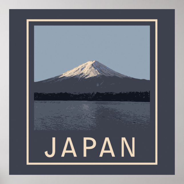 Poster Le Mont Fuji (Devant)