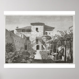 Poster Le Monument de Lysicrates dans le jardin de la Ca