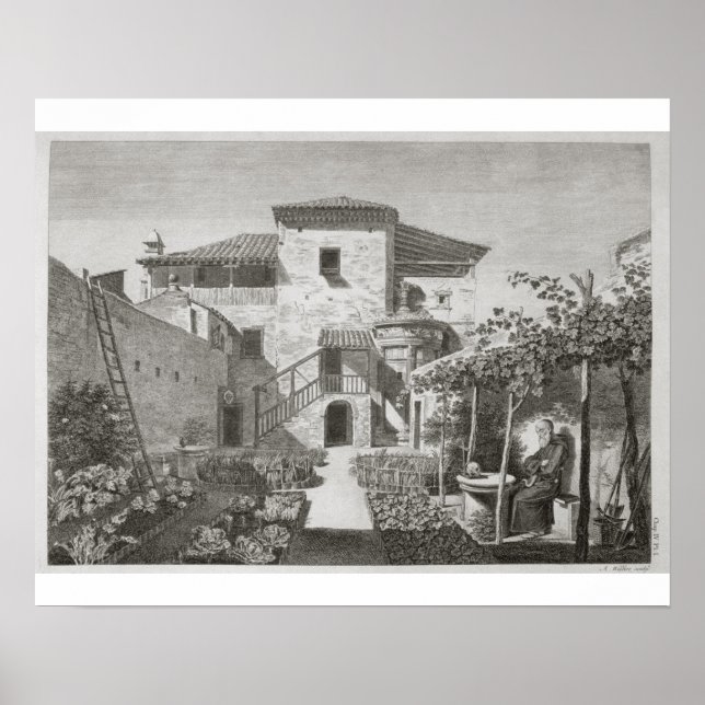 Poster Le Monument de Lysicrates dans le jardin de la Ca (Devant)