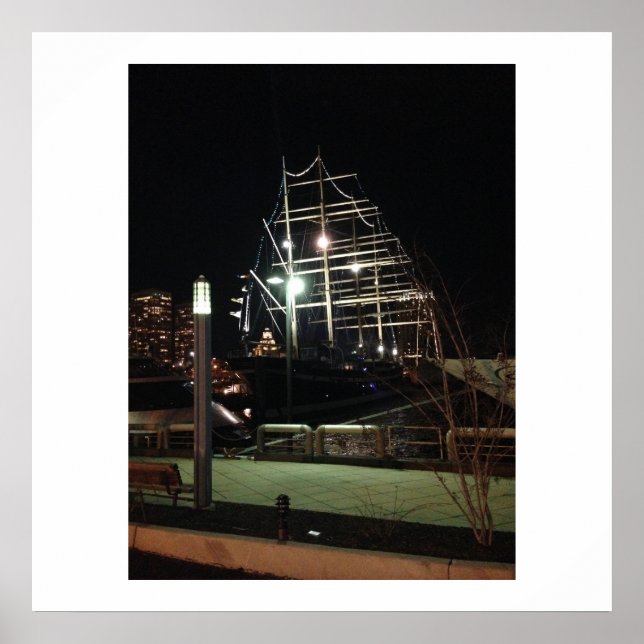 Poster Le Moshulu à Penn's Landing à Philadelphie (Devant)