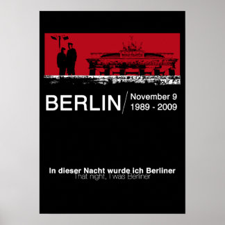 Poster Le mur de Berlin