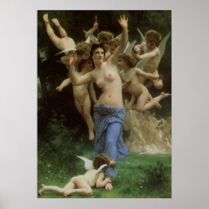 Poster Le nid de la guêpe par William Adolphe Bouguereau