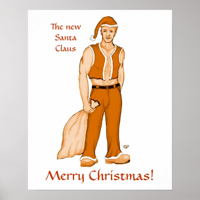 Poster Le nouveau Père Noël - Joyeux Noël ! (Devant)