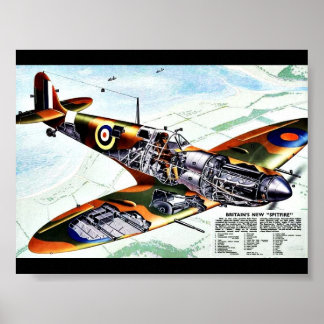 Poster Le nouveau Spitfire britannique