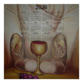 Poster Le Pain de Vie : Calendrier 2026 de la Sainte Euch