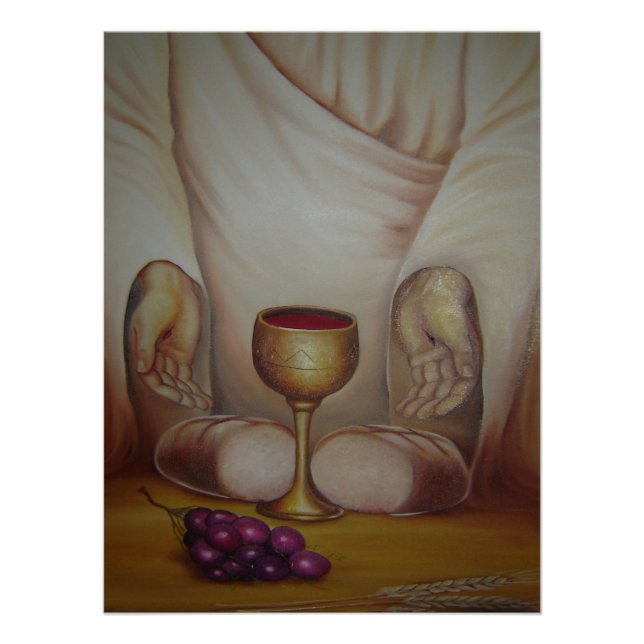 Poster Le Pain de Vie : Sainte Eucharistie (Devant)