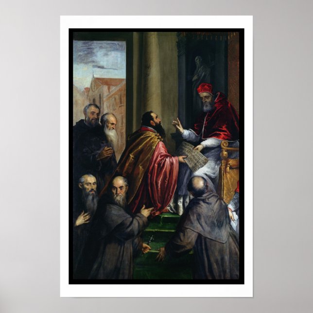 Poster Le Pape Paul IV Remise d'un statut (Devant)