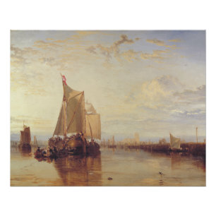 Poster Le paquebot Dort de Rotterdam a été baptisé