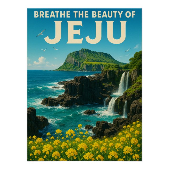Poster Le paradis de Jeju Island (Devant)
