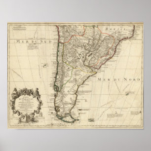 Poster Le Paraguay, Amérique du Sud