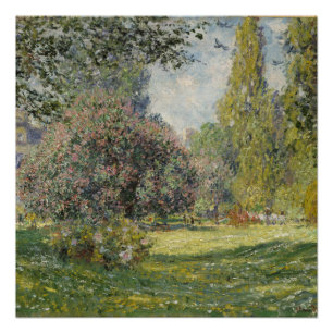 Poster Le Parc Monceau - Claude Monet