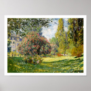 Poster Le Parc Monceau de Claude Monet