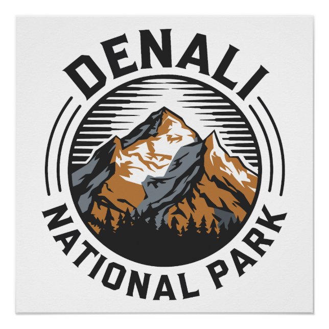 Poster Le Parc national de Denali (Devant)