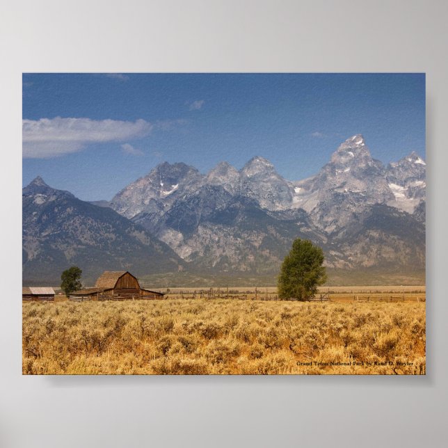 Poster Le Parc national de Grand Teton (Devant)