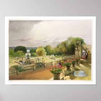 Poster Le Parterre, Harewood House près de Leeds, pub. pa