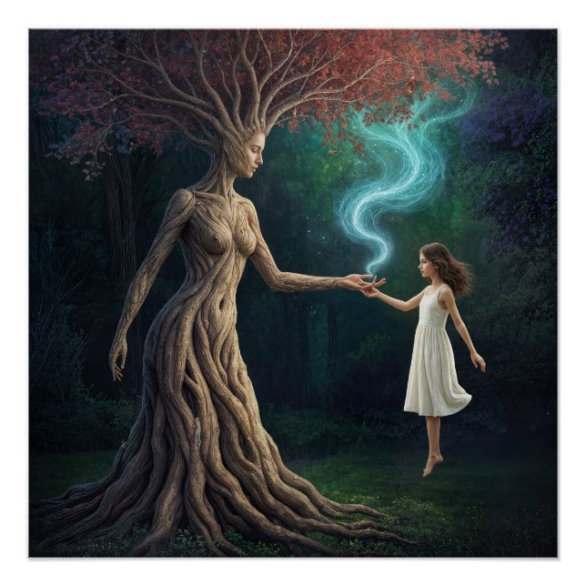 Poster « Le passage boisé d'Eirene » – Une réalité surréa (Devant)
