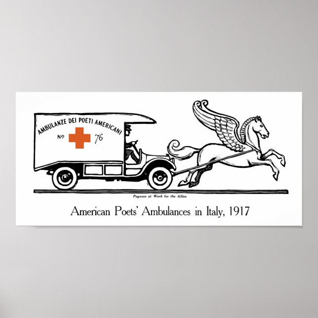 Poster Le Pégase À L'Oeuvre Pour Les Alliés — Première Gu (Devant)