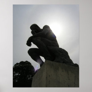 Poster Le penseur