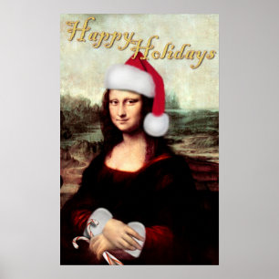 Poster Le Père Noël de Mona Lisa