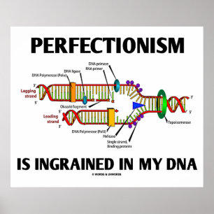 Poster Le Perfectionisme Est Enraciné Dans Mon ADN (Gènes