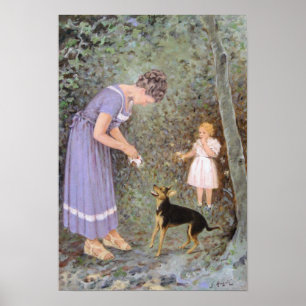Poster Le Petit Chien Goulu par Guido Marzulli, Réalisme
