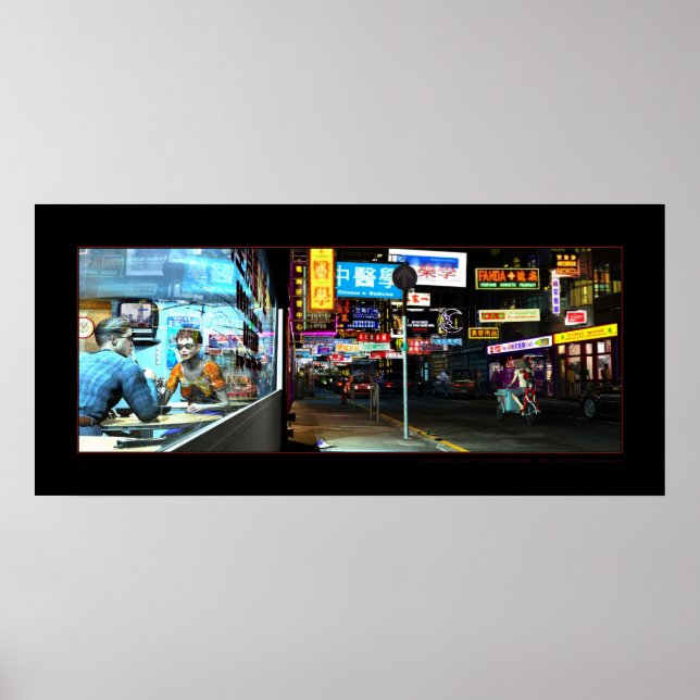 Poster Le petit dragon à cheval rouge (Devant)