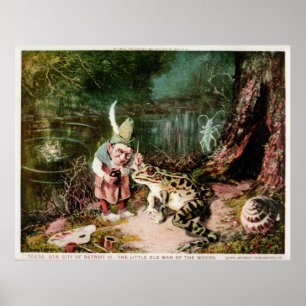 Poster Le petit vieil homme du cru de peinture murale en