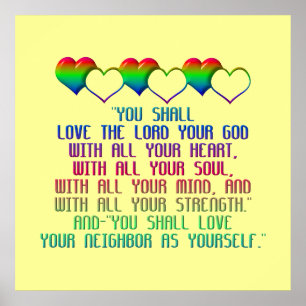 Poster Le plus grand commandement