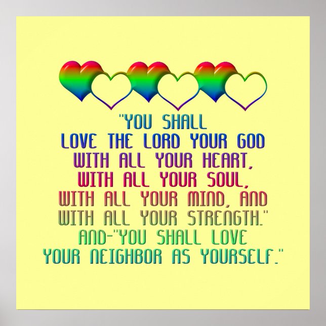 Poster Le plus grand commandement (Devant)