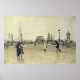 Poster Le Pont Corneille, Rouen, 1891
