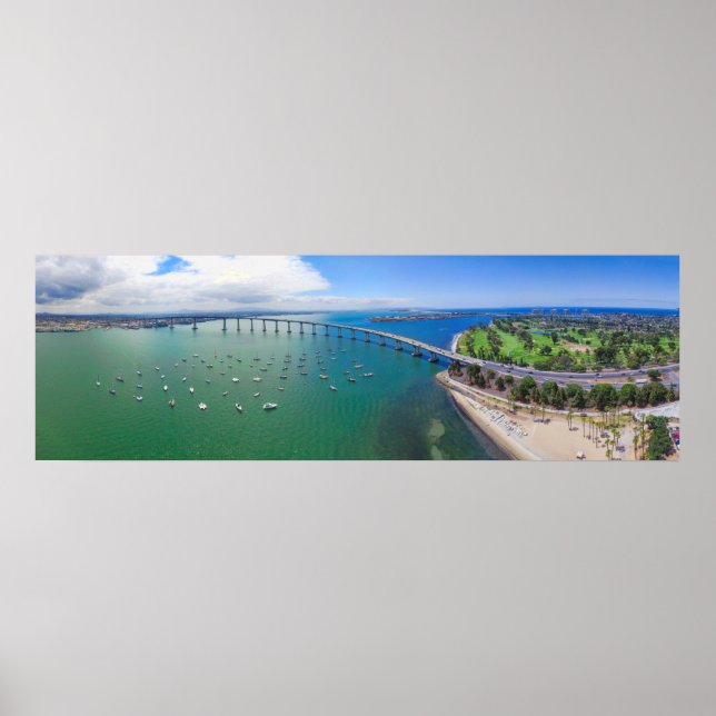 Poster Le pont Coronado Bay de San Diego (Devant)