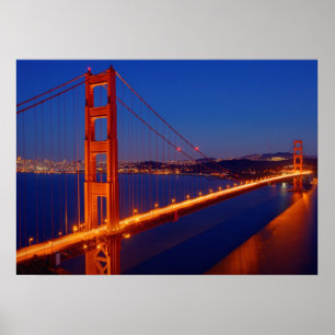 Poster Le pont emblématique avec San Francisco