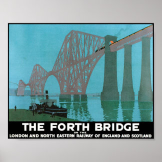 Poster Le pont Forth - Chemin de fer du Nord-Est