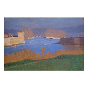 Poster Le port de Marseille, 1901