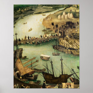 Poster Le port de Séville, c.1590
